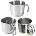 Kasserolle Topf Milchtopf Kochtopf aus Edelstahl 12,5 cm 1 L ANETT