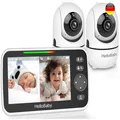 HelloBaby Babyphone mit 2 Kameras 5 Zoll Geteilter Bildschirm 355