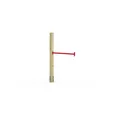 Wickey Spielturm-Erweiterung Turnanbau Fit Tumble 101 – Turnspaß an Spielturm / Schaukel, (Spielturm-Erweiterung Turnreck - Ideal zur Förderung von Kraft & Koordination, Turnanbau mit Reckstange - Inklusive Holzpfosten, Anker & Schrauben), Robuste Stahlkonstruktion - wetterbeständig & pflegeleicht