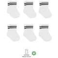 bistyle Socken für Babys Neugeborene Babysocken Jungen Mädchen Kurzsocken (Set, 6-Paar, 6er-Pack) gerippt Bio-Baumwolle GOTS zertifiziert 0-6 Monate bis 2-3 Jahre schwarz|weiß 6-12 Monate (19-21)