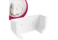 Mobilefox Wandhalterung Wandhalterung Smart Home Halter Weiß passend für Philips Hue Bridge