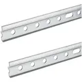 SO-TECH® Montagezubehör Schrankaufhängeschiene 107 - 1157 mm Stahl verzinkt (Spar-Set, 2 St), 2 Stück, Länge 557 mm, Stahl verzinkt, geeignet für Optifit silberfarben 55.7 cm
