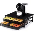 Kaffeekapselhalter Organizer Schublade für Dolce Gusto 72 Kapseln Metall