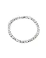 UNSHINEBAR Tennis Armband für Herren in verschiedenen Farben - Streetwear Iced Out Tennis Armband aus Edelstahl und 18K Gold - Wasserfestes Armband (Silber, 18)