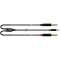 Cordial CFY 3 WPP - 3,0 m, Mini-Stereoklinke auf 2x 6,3 mm Monoklinke - Y-Kabel