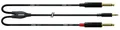 Hochwertiges Stereoklinkenkabel 3m, 1x 3,5 mm Stereo- & 2x 6,3 mm Mono-Klinke