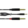 Cordial CFY3WPP Audio Adapterkabel [1x Klinkenstecker 3.5 mm - 2x Klinkenstecker