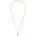 JEWELS BY LEONARDO Halskette Clip & Mix Moda • lange Kette aus goldfarbenem Edelstahl • längliche Ketten-Glieder und Ring für Charms Anhänger • 80 cm Länge • Schmuck Geschenk für Frauen • 023345