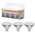 3er Pack OSRAM GU5.3 LED MR 16 Strahler 5,3W wie 50W 120°-Abstrahlwinkel 2700K warmweißes Licht 12V