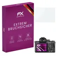 atFoliX Glasfolie kompatibel mit Sony Alpha a7R II / a7S II Panzerfolie, 9H Hybrid-Glass FX Schutzpanzer Folie