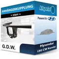 Für Hyundai i30 CW Kombi 06.2024-jetzt G.D.W. Anhängerkupplung starr neu