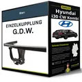 Starre Anhängerkupplung für HYUNDAI i30 CW Kombi 09.2018-05.2024 Typ PDE G.D.W.