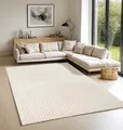 Teppich THE CARPET "Elisa", beige (creme), B:140cm H:12mm L:200cm