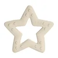 BIBS Baby Bitie Beißring Star, BPA-frei, Lebensmittelecht, Thermoplastisches Polyurethan, Ivory