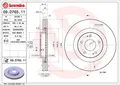 2x BREMBO 09.D765.11 Bremsscheibe für MITSUBISHI