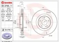 2x Bremsscheibe vorne BREMBO 09.D765.11 für MITSUBISHI