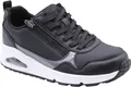 Skechers Uno - Metallic Sliders  Sneakers Laag - Zwart - Maat 39