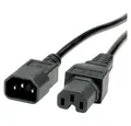 VALUE Value 19.99.1123 Kaltgeräte Anschlusskabel Schwarz 3.00 m Netzkabel, (300.00 cm)