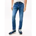 Tommy Jeans für Herren. DM0DM21052 Blaue Skinny-Jeans von Scanton (33/34), Lässig, Baumwolle, Denim