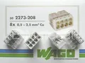 Wagoklemmen 2273- Serie von 0,5 - 2,5mm² Verbindungsklemme Dosenklemme Wagos neu
