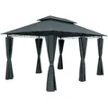 Pavillon Topas Anthrazit 3x4m UV-Schutz 50+