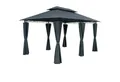 Casaria Pavillon Topas, 3x4m, UV-Schutz 50+, robust, Metall, Seitenwände