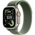 Apple Trail Loop Armband 49 mm Grün/Neon Titan Schwarz M/L – MG9P4ZM/A
