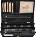 Benthill Portemonnaie Damen Leder - Hochwertige weiche Vintage EchtLeder Damen Geldbörse mit RFID Schutz - Grosse Damenbörse lang - Frauen Portmonee inkl. Geschenkbox