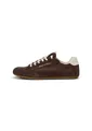 Marc O'Polo Sneaker Model Lola aus leichtem Material-Mix Dunkelbraun, 38
