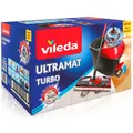 Vileda Ultramat Turbo Mopp flach Wischmopp 2in1 Powerzone 163425
