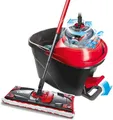 Vileda Ultramax Turbo Komplett Set Bodenwischer Eimer mit Powerschleuder
