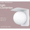 Eglo 99582 CORRIENTES E27 Außen-Wandleuchte Weiss IP44 - Weiß