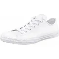 Converse Chuck Taylor Basic Leather Ox Monocrome Sneaker weiß 37,5 EU