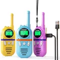 Inspireyes Walkie Talkie Kinder Aufladbar, 48 Stunden Arbeitszeit, 8 Kanäle 2-Wege-Radio, Geschenke für Kinder Jungen Mädchen, Outdoor Wandern Camping, Spielzeug 3-12 Jahre