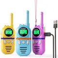 Walkie Talkie Kinder Aufladbar 48 Stunden Arbeitszeit 8 Kanäle 2-Wege-Radio G...