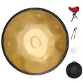 GLADFRESIT 22-inch 9-Note 432Hz D Minor (GOLD Performer) - Includes Stand, Bag, 2 Beaters & Dust Cloth