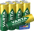 VARTA Batterien AA, wiederaufladbar, 8 Stück, Recharge Accu Solar, Akku, 800 mAh Ni-MH, sofort einsatzbereit, für Solar-Gartenleuchten entwickelt