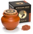 AFRICAN ERDE Terracotta Puder ORIGINAL - Loser Mineral Bronzer mit Arganöl - Bronzing Powder für natürliche Bräune & ebenmäßigen Teint - Ergiebiger Terracotta Bronzer im Tontopf (12g)