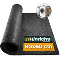 Hinrichs Waschmaschinen Unterlage 60x60 cm - Antirutschmatte Waschmaschine und Trockner - Zuschneidbare Gummimatte Waschmaschine aus recyceltem Gummigranulat - Schwingungsdämpfer