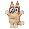 Comercial Mercera, Aufnäher Patches, Chili Heeler, Zeichen Bluey, Braun Farbe, Aufnäher Ideal für Mützen, Jacken, T-Shirts oder Schultaschen, 100% Polyester, 5x8 Zentimeter