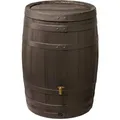 4Rain REgenfass Vino 400, Dunkelbraun Holzoptik