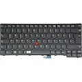 Tastatur - Farbe: Schwarz - mit Beleuchtung Deutsches Tastaturlayout kompatibel für Lenovo Thinkpad T431, T431s - Schwarz