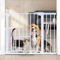 Druckmontage Türschutzgitter für Hunde und Katzen, 75-103cm – Sicher & einfach
