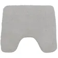 NYVI WC Vorleger NYVISpa Lasalle 45x50 cm Weiß Mit Ausschnitt - Badvorleger - rutschfest, Saugfähig, Schnell Trocknend, Fußbodenheizung geeignet, Oeko-TEX, Waschbar, Weich
