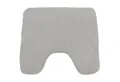 NYVI Badematte WC Vorleger mit Ausschnitt NYVISpa Lasalle Weiß Toiletten Teppich, Höhe 20 mm, Polyester, Rutschfest, Saugstark, Schnell Trocknend, Fußbodenheizung geeignet