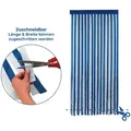 Maximex Türvorhang Blau-weiß, Zuschneidbar, Blau, Polyester Blau Weiß - Blau