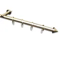 Gardinenstange - edelstahl - mit Spitze - 160 cm