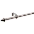 Gardinenstange - Edelstahl - Kegelform - 130-240 cm