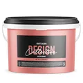 Craft Colors® 5L hochwertige Wandfarbe edelmatt, Kreidefarbe made in Germany, DESIGN Collection No. 422 Flamingo Koralle