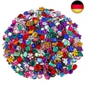 MengH-SHOP Strasssteine Acryl Bunt Schmucksteine Set Basteln Flatback